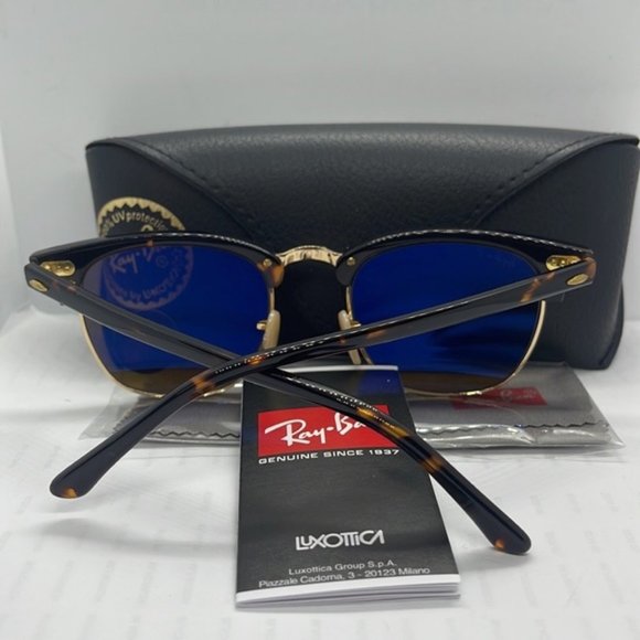 Brand new Rayban Club Master Unisex style 3016 Tortoise/Brown Polarized lenses - Picture 4 of 7